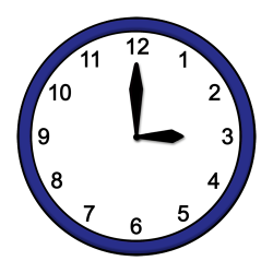 Auf dem Bild sieht man eine Wanduhr.