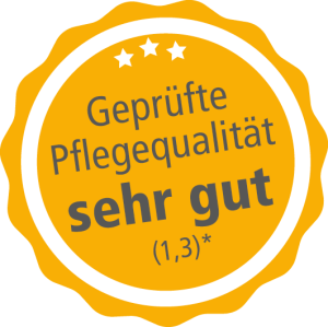 Das Bild zeigt eine Auszeichnung für den Pflegedienst der Lebenshilfe Worms.